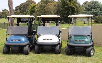 Three new golf carts for Crookwell Golf Club.